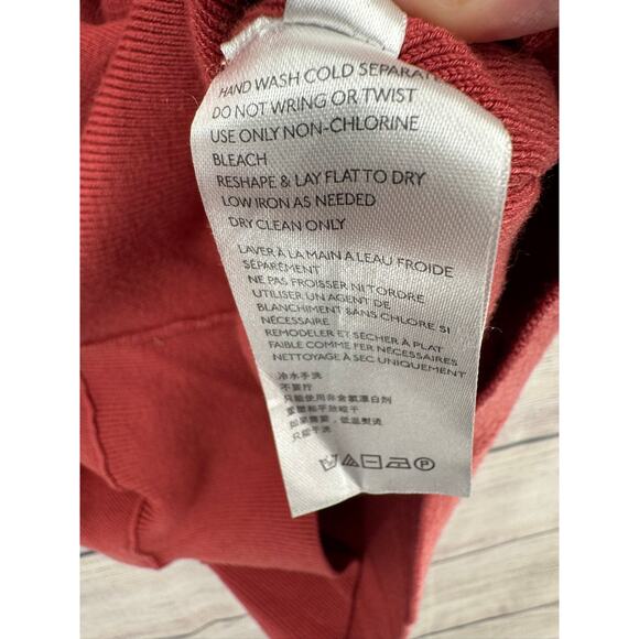 Saturday Sunday Anthropologie Rough Seam Tunic Sweater Womens XS Pink Rose - Picture 9 of 12